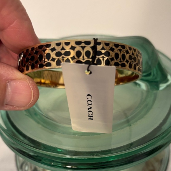 Coach Jewelry - Coach Gold and Black Women's Signature Bracelet NWT